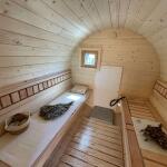 Баня-бочка 4,5 м с козырьком, фото 17