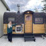 Квадрохаус баня 4 м с козырьком, боковой вход , фото 24