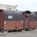 Квадрохаус баня 4,5 м с козырьком, боковой вход, фото 31