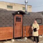 Квадрохаус баня 5 м с козырьком, боковой вход , фото 44