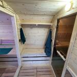 Квадро баня 6 м с козырьком, с раздевалкой, боковой вход, фото 32