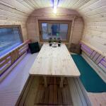Квадро баня 6 м с козырьком, с раздевалкой, боковой вход, фото 35