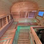 Квадро баня 6 м с козырьком, с раздевалкой, боковой вход, фото 37