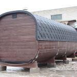 Квадро баня 6 м с козырьком, с раздевалкой, боковой вход, фото 39