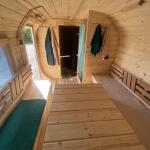 Квадро баня 6 м с козырьком, с раздевалкой, боковой вход, фото 44