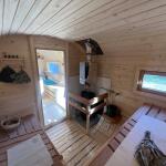 Квадро баня 6 м с козырьком, с раздевалкой, боковой вход, фото 46