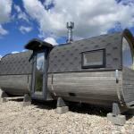 Квадро баня 6 м с козырьком, с раздевалкой, боковой вход, фото 48