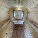 Квадро баня 6 м с козырьком, с раздевалкой, боковой вход, фото 50