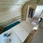 Квадро баня 6 м с козырьком, с раздевалкой, боковой вход, фото 51