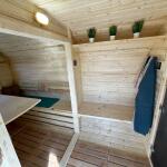 Квадро баня 6 м с козырьком, с раздевалкой, боковой вход, фото 52