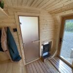 Квадро баня 6 м с козырьком, с раздевалкой, боковой вход, фото 53