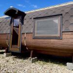 Квадро баня 6 м с козырьком, с раздевалкой, боковой вход, фото 58