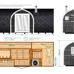 Баня викинг 6 м, 2 комнаты, боковой вход , фото 4