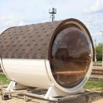 Баня-бочка Батискаф 2,5 м с козырьком, фото 18