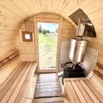 Баня-бочка Батискаф 2,5 м с козырьком, фото 23