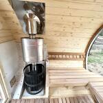 Баня-бочка Батискаф 2,5 м с козырьком, фото 24