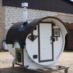 Баня-бочка Батискаф 2,5 м с козырьком, фото 25