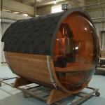 Баня-бочка Батискаф 2,5 м с козырьком, фото 28