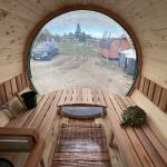 Баня-бочка Батискаф 3 м с козырьком, фото 23