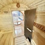 Баня-бочка Батискаф 4,5 м с козырьком, фото 17