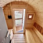 Баня-бочка Батискаф 4,5 м с козырьком, фото 19