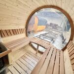 Баня-бочка Батискаф 4,5 м с козырьком, фото 21