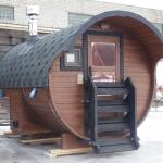 Баня-бочка Батискаф 4,5 м с козырьком, фото 22