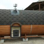 Баня-бочка Батискаф 4,5 м с козырьком, фото 30