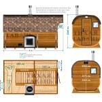 Квадро баня 4 м с козырьком, фото 15