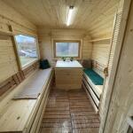 Баня Парус 6 м, 2 отд, боковой вход, со спальным местом и душевой, топка внутри, фото 27