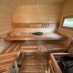 Баня Парус 6 м, 2 отд, боковой вход, со спальным местом и душевой, топка внутри, фото 34