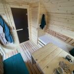 Баня Квадро 6 м, 3 отделения, с подсветкой. Цвет Орех темный, фото 41