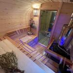 Баня Квадро 6 м, 3 отделения, с подсветкой. Цвет Орех темный, фото 48
