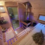 Баня Квадро 6 м, 3 отделения, с подсветкой. Цвет Орех темный, фото 49