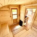 Баня овальная с панорамным куполом 3*5 м, две комнаты, фото 20