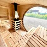 Баня овальная с панорамным куполом 3*5 м, две комнаты, фото 24