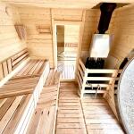 Баня овальная с панорамным куполом 3*5 м, две комнаты, фото 26