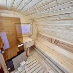 Баня овальная с панорамным куполом 3*5 м, две комнаты, с подсветкой, фото 39