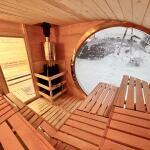 Баня овальная с панорамным куполом 3*5 м, две комнаты, с подсветкой, фото 47