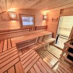 Баня овальная с панорамным куполом 3*5 м, две комнаты, с подсветкой, фото 49