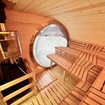 Баня овальная с панорамным куполом 3*5 м, две комнаты, с подсветкой, фото 50
