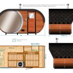 Баня овальная Батискаф 2,4х5 м , фото 20