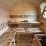 Баня Сундук 5 м, 2 отд, боковой вход, с душевой, топка внутри, фото 49