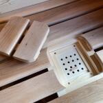 Баня Квадро-Хаус 6 м, 2 отделения, боковой вход, с душевой, цвет серый, фото 62