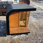 Каркасная сауна с панорамным окном по Финской технологии Сканди, фото 32