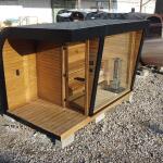 Каркасная сауна с панорамным окном по Финской технологии Сканди, фото 36