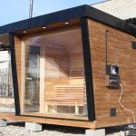 Каркасная сауна с панорамным окном по Финской технологии Сканди, фото 40