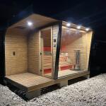 Каркасная сауна с панорамным окном по Финской технологии Сканди, фото 42