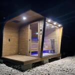 Каркасная сауна с панорамным окном по Финской технологии Сканди, фото 45