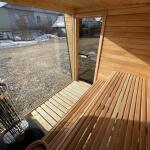 Каркасная сауна с панорамным окном по Финской технологии Сканди, фото 48